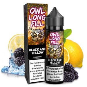 OWL Salt - Black & Yellow (Blackberry Lemon) – 10ml Aroma (Longfill)