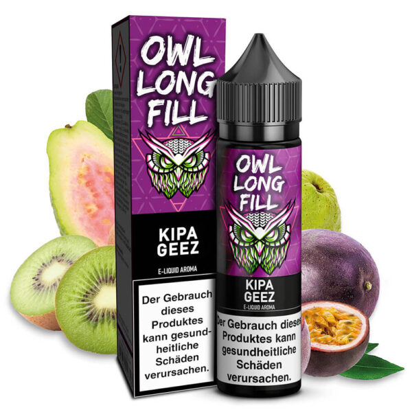 OWL Salt - Kipa Geez (Kiwi Passionfruit Guava) – 10ml Aroma (Longfill)