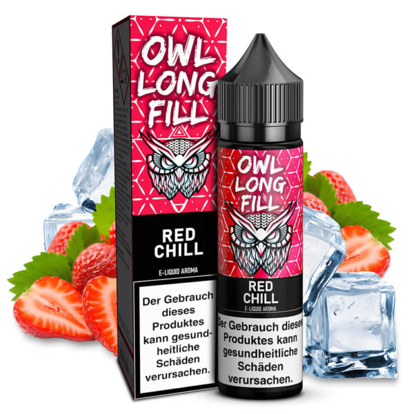 OWL Salt - Red Chill (Strawberry Ice) – 10ml Aroma (Longfill)