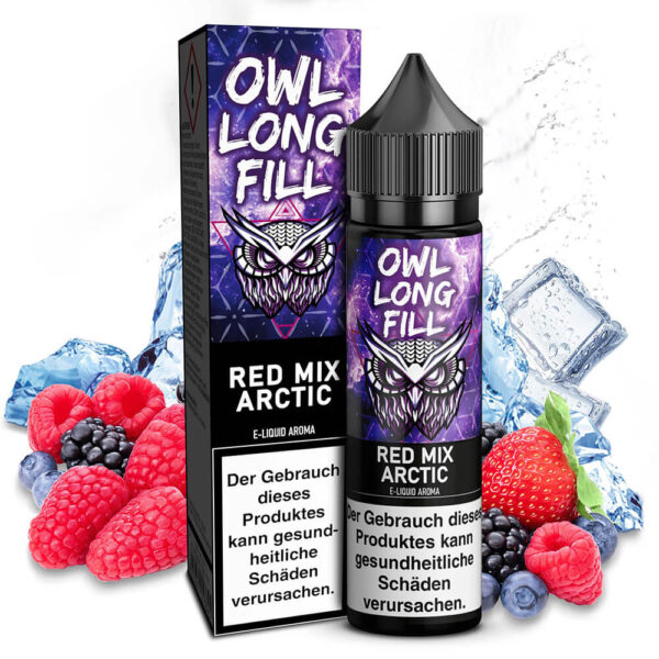 OWL Salt - Red Mix Arctic (Berry Mix Ice) – 10ml Aroma (Longfill)