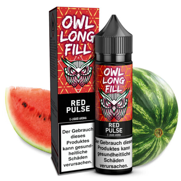 OWL Salt - Red Pulse (Watermelon) – 10ml Aroma (Longfill)