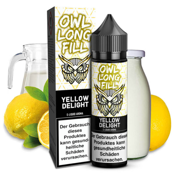 OWL Salt - Yellow Delight (Buttermilch Zitrone) – 10ml Aroma (Longfill)