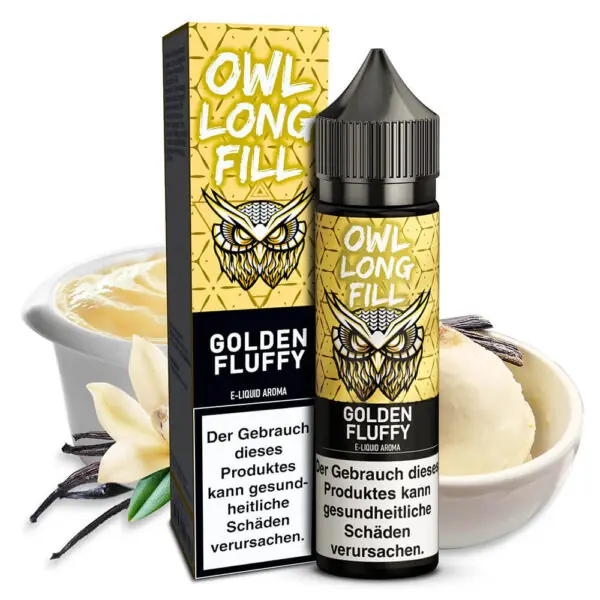 OWL Salt - Golden Fluffy (Vanille Custard) – 10ml Aroma (Longfill)